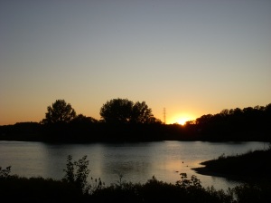 Sunset at Columbia lake
